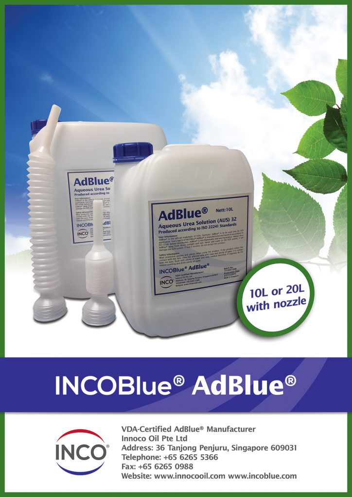 Dung dịch AdBlue sản phẩm KHÔNG THỂ THIẾU cho động cơ yêu cầu khí thải EURO IV trở lên